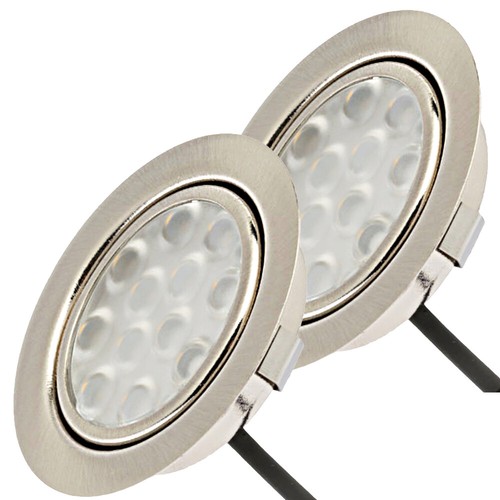 Superflache LED Möbel Einbauleuchten Lina 12V - 3W - Zuleitung 1.8m - ohne Trafo - Bild 6 von 19