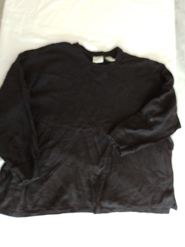 Woman's Sweater Classic Elements Size 20w-22w Round Neck Black 902
