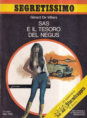 SAS E Il Tesoro Del Negus - Villiers - Mondadori - 1° ed - Segretissimo - 1977