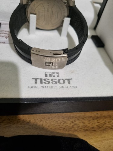 Tissot T091420A Watch Men's Round Black Date Quartz 45mm Swiss Made - Picture 9 of 11