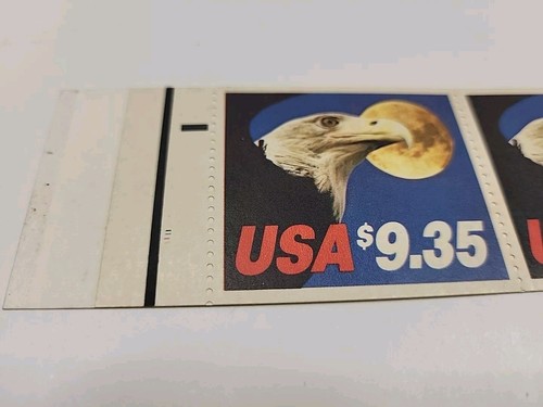US SCOTT 1909A $9.35 EXPRESS MAIL EAGLE & MOON PANE OF 3 - Picture 2 of 6