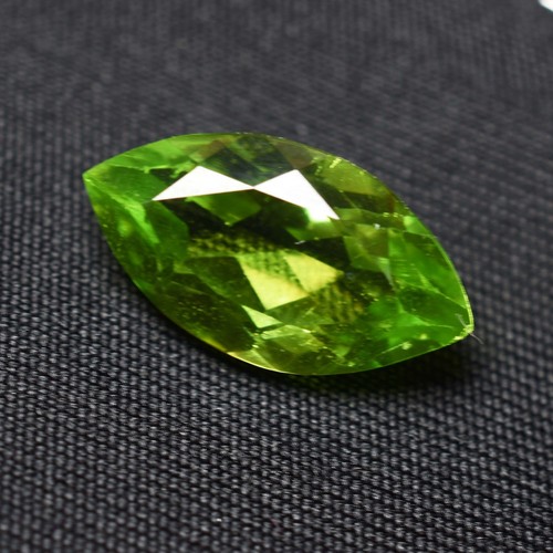 Certify A+ Quality 10.55 Ct Natural Peridot Green Marquise Cut Gemstone - Picture 5 of 12