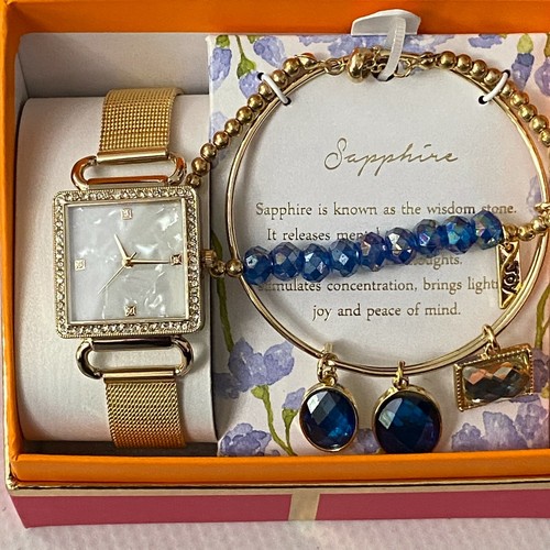 Watch Birthstone Blue Sapphire Fashion 