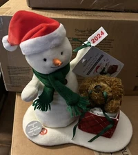 2024 HALLMARK WRAPPED IN JOY SNOWMAN Singing Plush with Sound and Motion - NWT