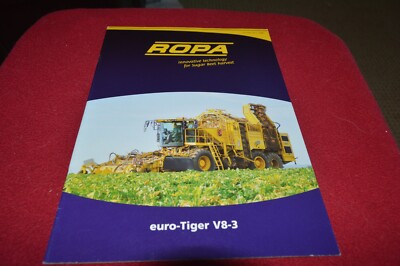 Ropa Euro-Tiger V8-3 Sugar Beet Harvester Brochure FCCA