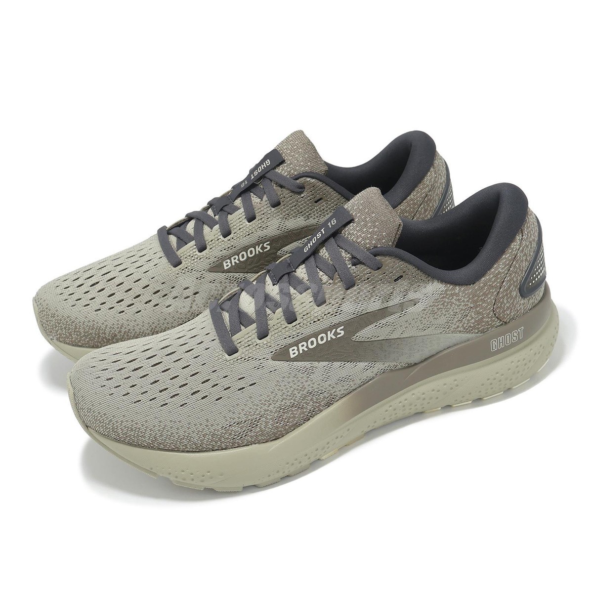 Brooks Ghost 16 London Fog Falcon Coconut Men Road Running Shoes