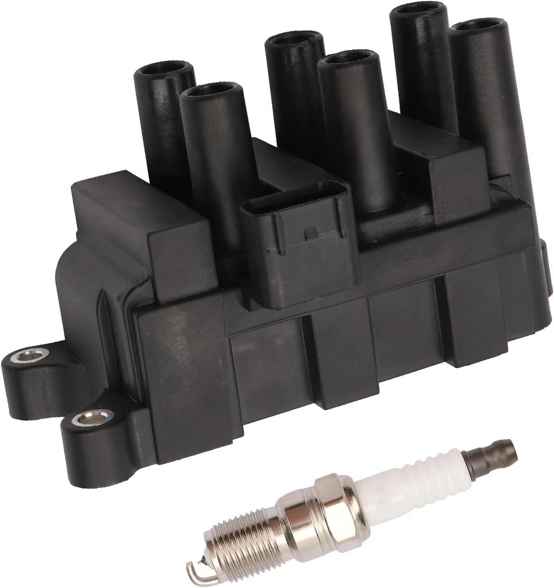 MAYASAF FD498 Ignition Coils 1 Pack 6 Spark Plugs Kit Compatible For Ford F-150/E - Foto 3