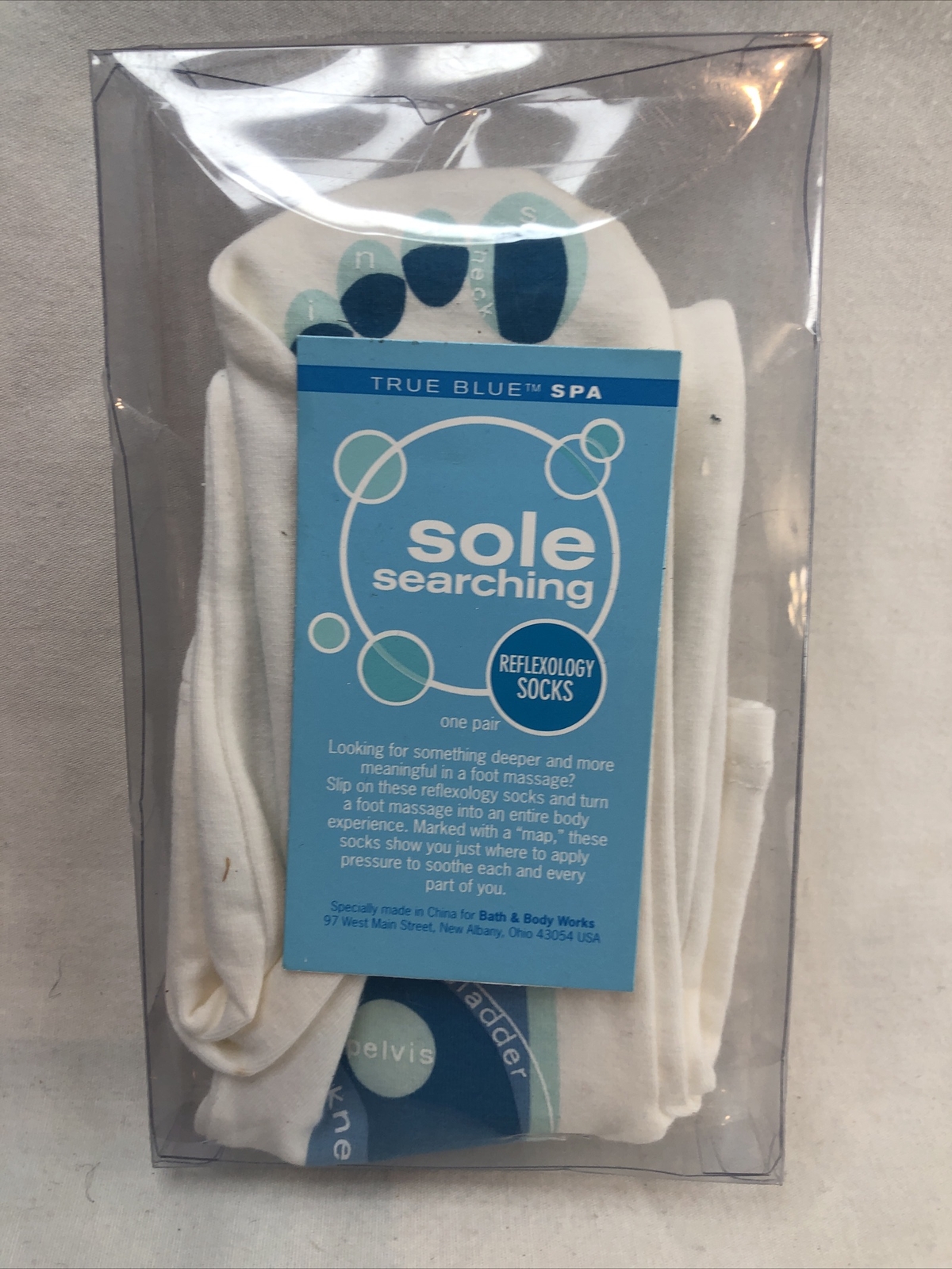 SAOLA Calze riflessologia TRUE BLU SPA Suola Ricerca Nuovi! Coccole bagno e corpo funzionano