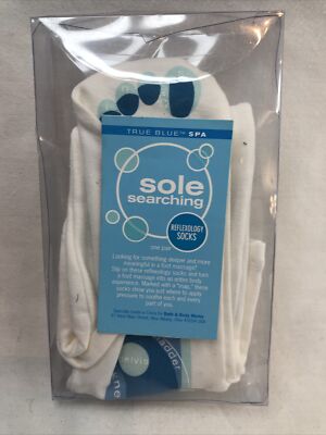 TRUE BLUE SPA Sole Searching Reflexology Socks New! Bath & Body Works Pampering