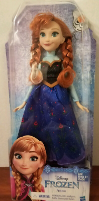 Disney Frozen, Anna Doll Long Toys Gown Hasbro Girls Ages UP NEW