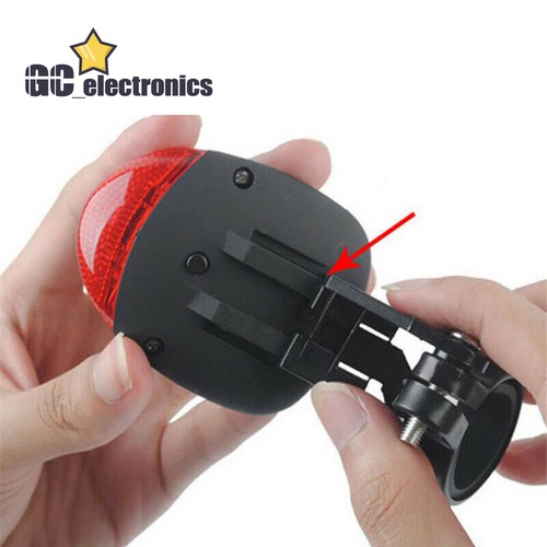 Solar chargeable LED Bicycle NightCycling Safety WarningLamp Bike Tail LightA3GU - Picture 6 of 9