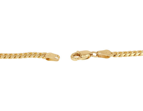 Unisex Miami Cuban Link Chain Necklace 3.5MM Solid Real 10K Yellow Gold 16-30... - Afbeelding 3 van 4