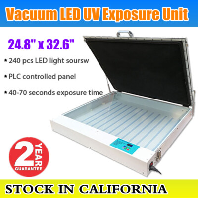 #ad 24.8quot;x32.6quot; Tabletop Precise Vacuum 120W LED UV Exposure Unit Screen Printing $743.82