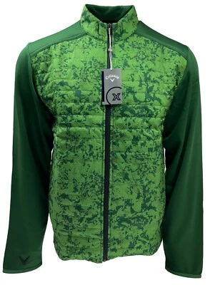Callaway Golf Abstract Camo Printed Full Zip Mixed Media Jacket - UVP 85€
