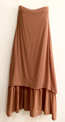 C&M CAMILLA AND MARC Isa Maxi Length DRESS Tan Pockets 8? - Picture 11 of 13