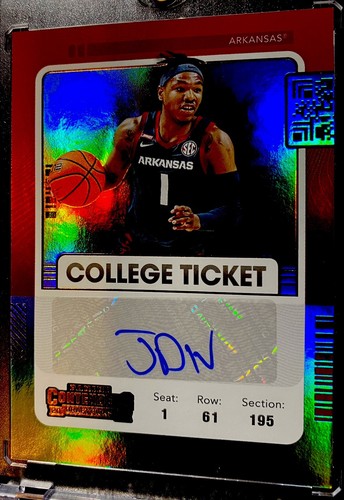 4*SP 22-23 Panini Chronicles DP Contenders College Ticket Autographs JD Notae +3 - 第 5/9 張圖片