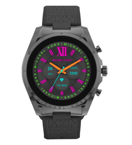 Michael Kors Touchscreen Smartwatch Damen Gen 6 Bradshaw MKT5154 Schwarz Uhr - Afbeelding 1 van 3