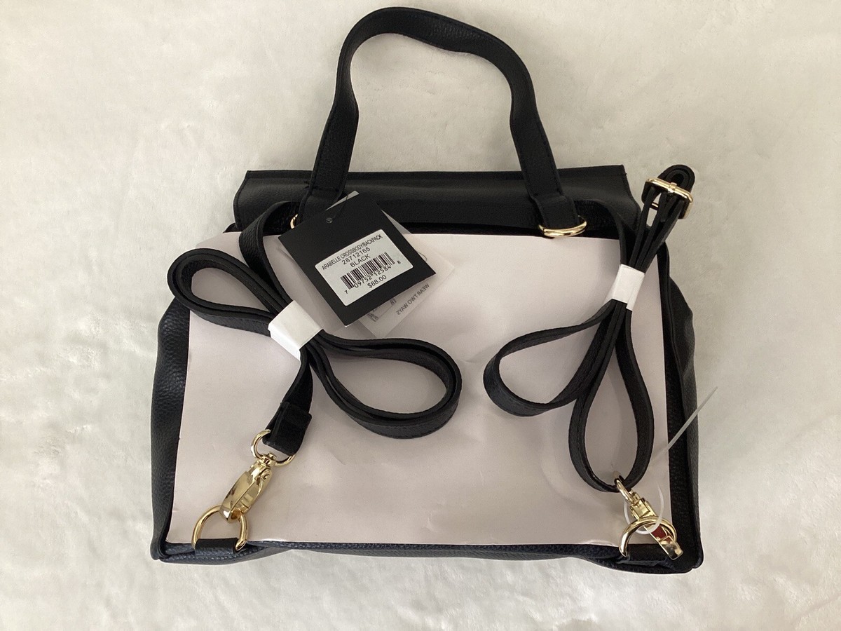 Nanette Lepore Black Faux Leather Arabelle Crossbody 