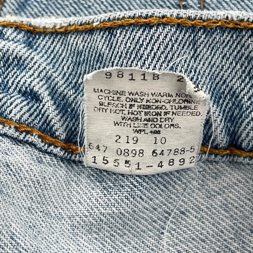 Jeans Levis - 34W 31L algodón lavado claro - Imagen 7 de 11