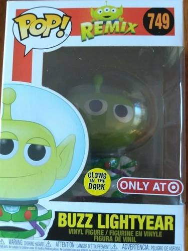 Buzz Lightyear REMIX #749 Funko Pop! Vinyl Target Elusive Glows in Dark Figure