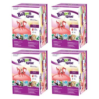 Balloon Time Jumbo 12'' Helium Tank Blend Kit (4 Boxes)