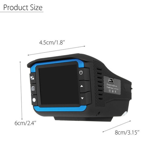 NEW 2IN1 Anti Radar Laser Police Detector Speed Car Recorder Dash Camera Night - Picture 3 of 12