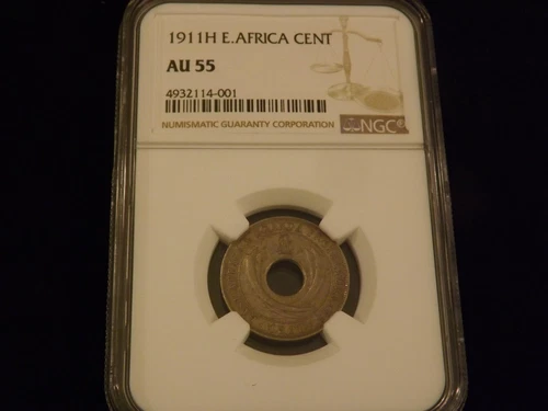 1911-H   1 C            East Africa             NGC  AU 55