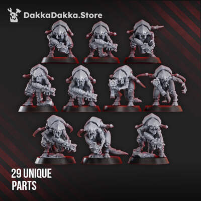 Locust Guards of The Great Harvest - Sci-Fi Wargaming Miniatures, 32mm Scale