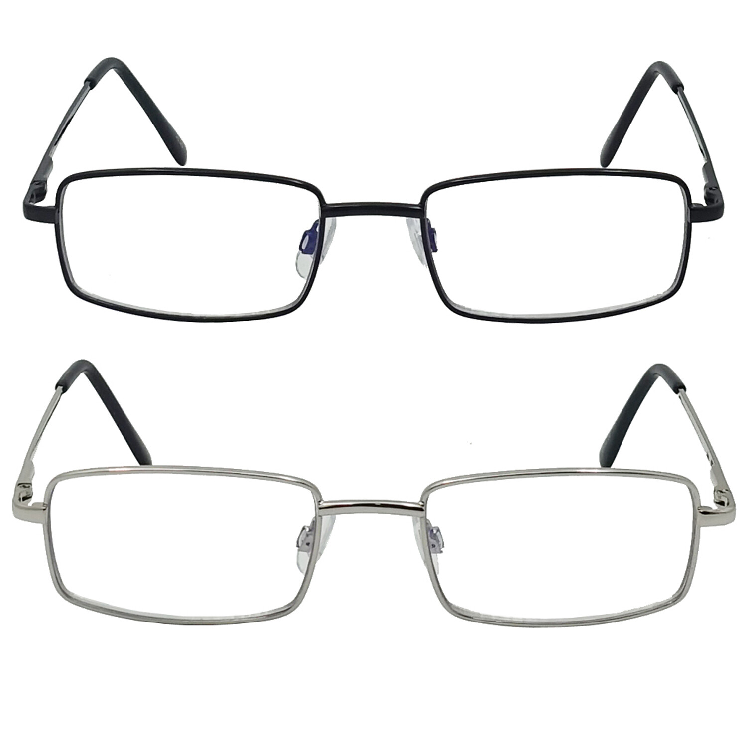 Reading Glasses Readers Metal Deluxe Round Frame Business Occasion Men-image