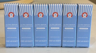First Aid Beauty FAB Ultra Repair Rescue Barrier Balm (6) 0.34oz Each 2oz Total