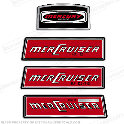 Fits Mercruiser 1972 Pre-Alpha Stern Drive Decals