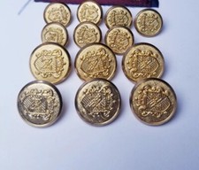 NORDSTROM replacement buttons 10 metal Letter "N" logo 2-part buttons L650