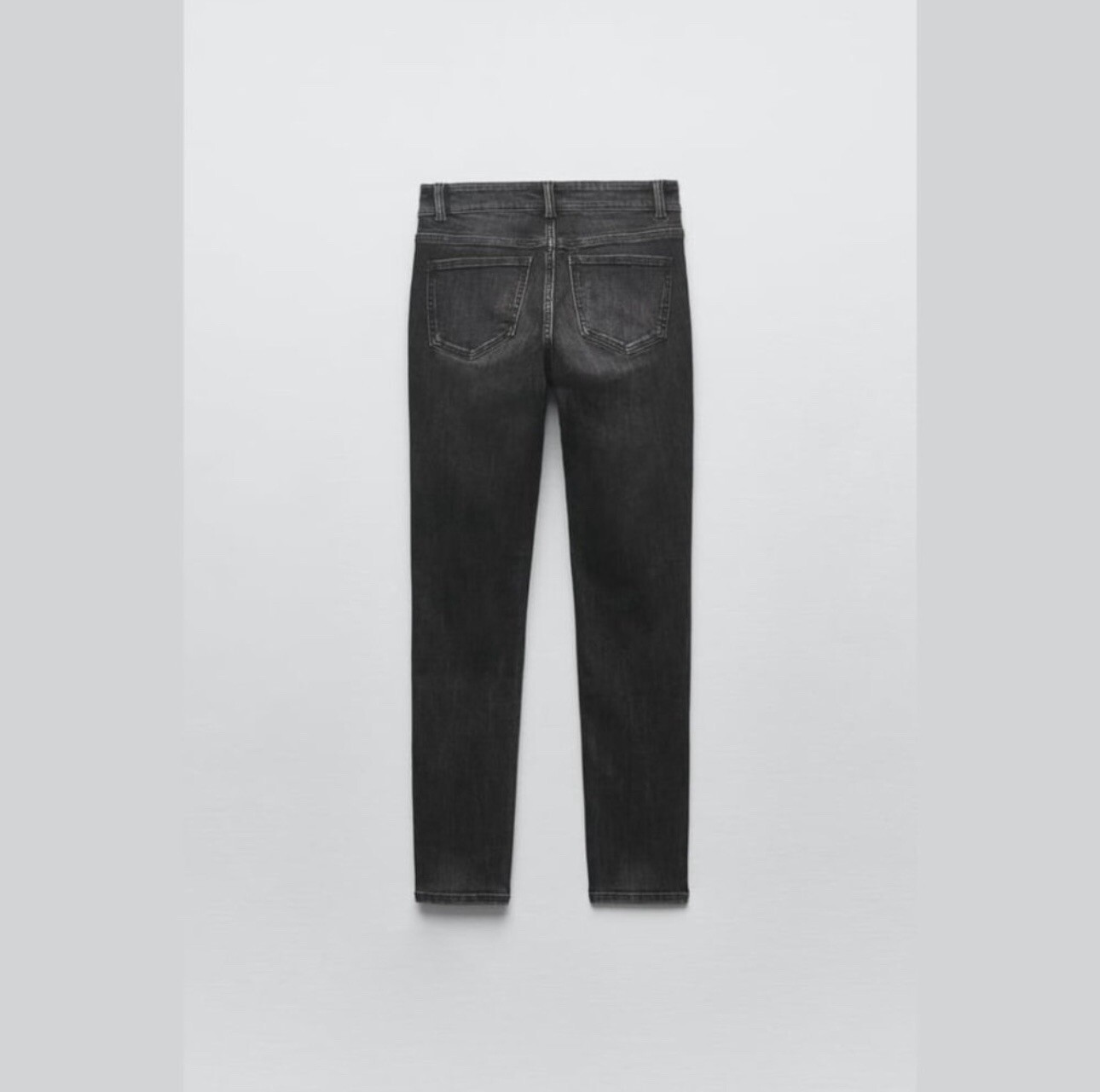 ZARA Black TRF Mid-Rise Authentic Skinny Jeans 30 /10 image 7
