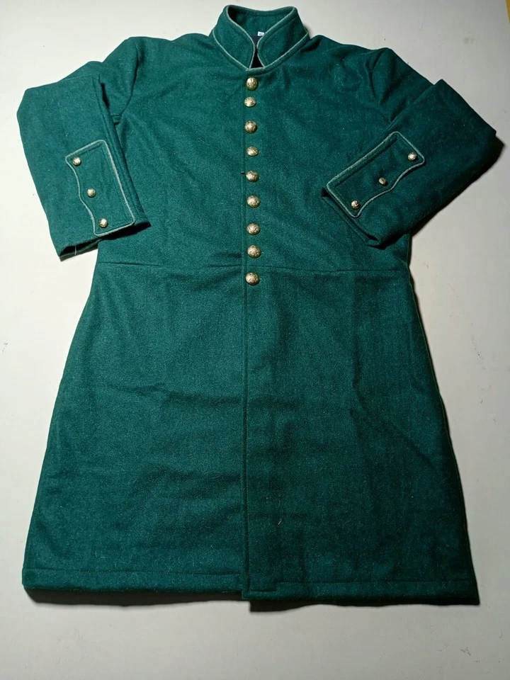 Uniforme de oficial federal color verde levita CS de la Guerra Civil Foto 2 de 4