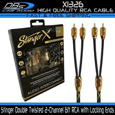 Stinger X3 Series 6 ft 2 Channel Rca Audio Cable Audiophile Interconnect XI326