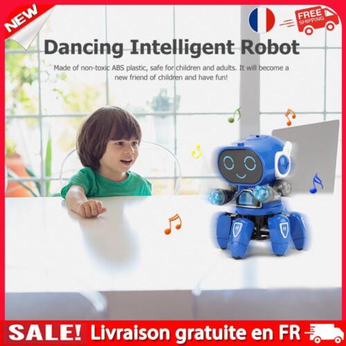 Electronic Dancing Robot Toy with Music Light for Children Birthday Gift (Blue) - Photo 1/7