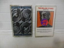LOT OF 2 cassettes by THE ROLLING STONES exc cond. STEEL WHEELS TATTOO YOU