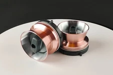 1 Pair Champagne Gold Nab Adapters for R2R Recorders Revox TASCAM Pioneer