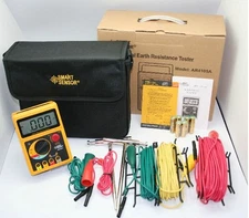 Smart Sensor AR4105A Earth Resistance Tester 2Ω/20Ω/200Ω Brand New Original✦Kd