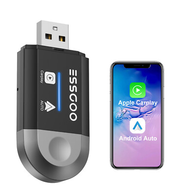 2 in 1 Wireless Apple Carplay Android Auto Adapter USB Car Dongle Connect Box