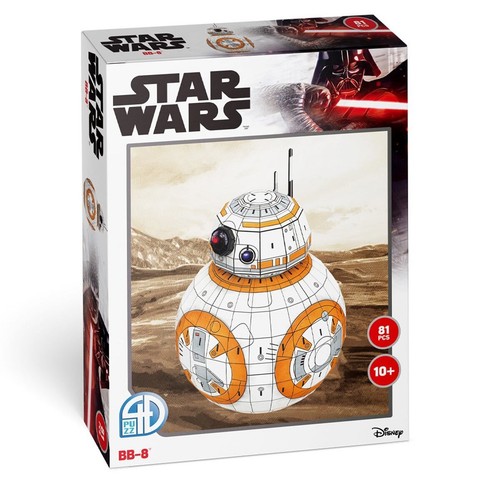 STAR WARS BB-8 3D PUZZLE - 81 PEZZI - 4D CITYSCAPE - Foto 3 di 4