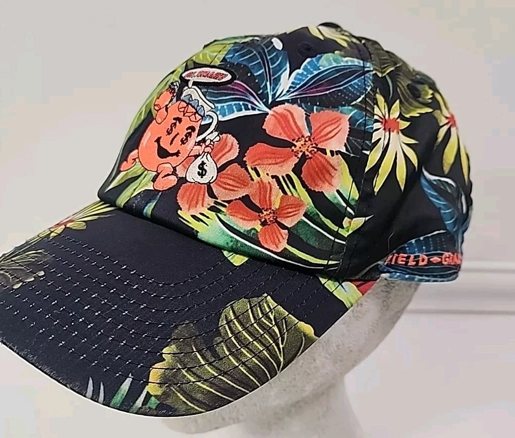 Field Grade Coolaide Money Monster Tropical Hat Strapback Cap Embroidered AOP