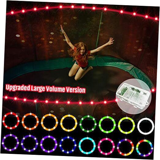 【Upgraded Large Volume&Longer Version】 LED Trampoline Lights，Remote 14 Ft