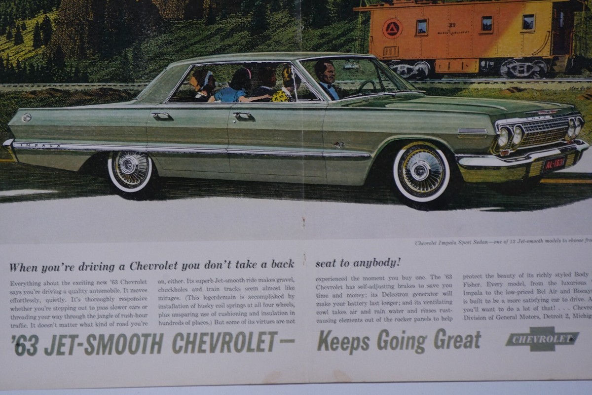 CHEVROLET　Impala63 coupe A3Poster CHEVROLET Impala63 coupe A3Poster 1963 Chevy Impala - Impala