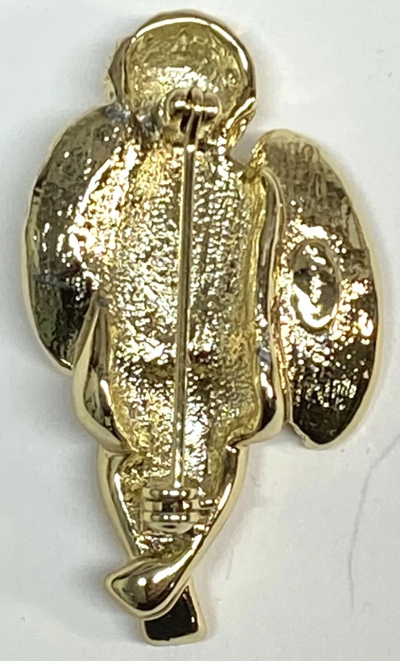 Broche Pin Ángel Querubín FIRMADO por Danecraft en Placa de Oro Hecho en EE. UU. NUEVO Foto 2 de 4