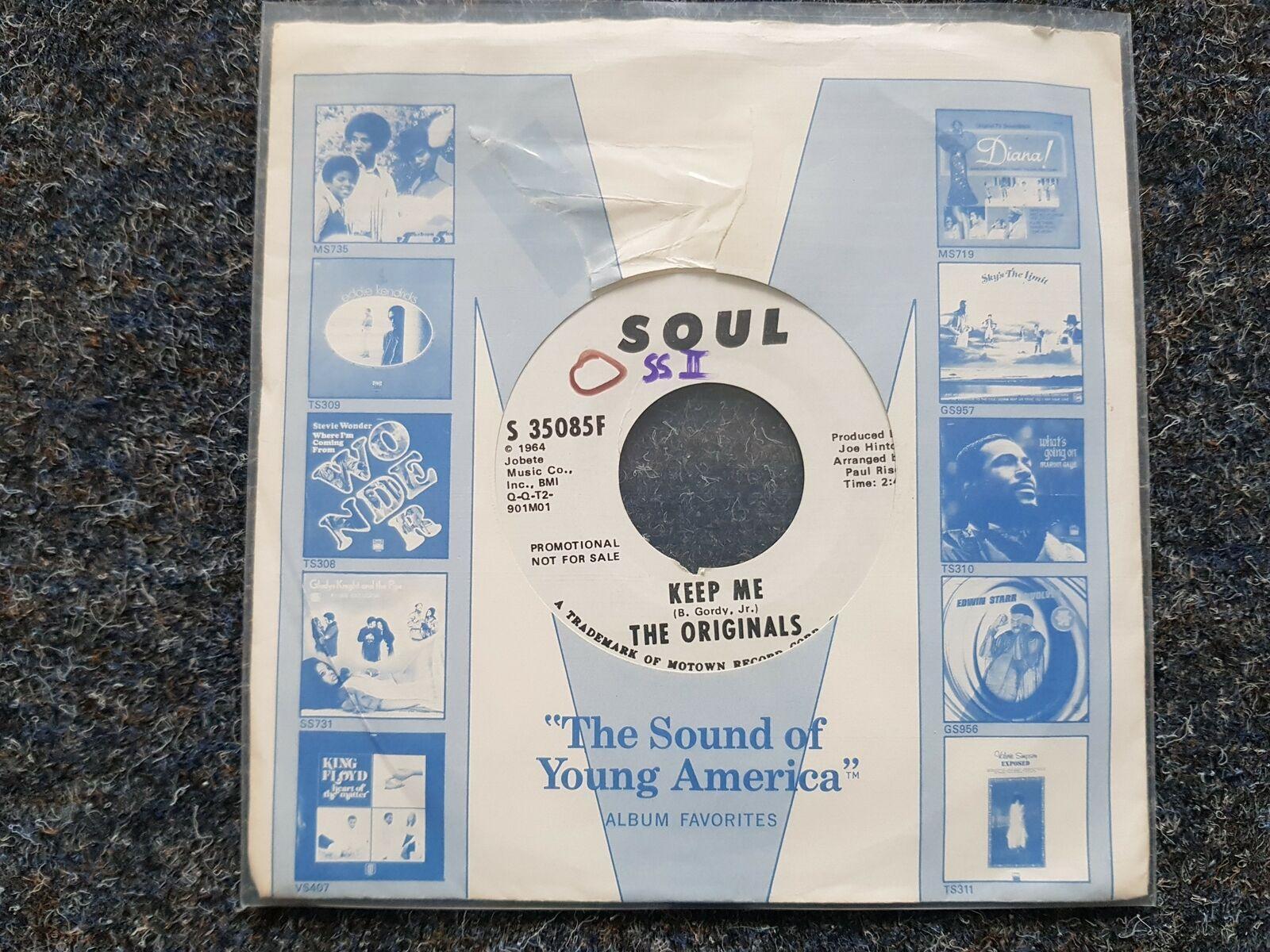 7"" Single Vinyl The Originals - Keep me US PROMO