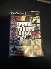 Grand Theft Auto: San Andreas (Sony PlayStation 2, 2004) NO MANUAL