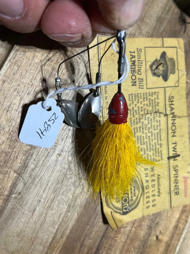 Señuelo de pesca vintage Shannon Jamison Twin Spinner (25841) Foto 4 de 4