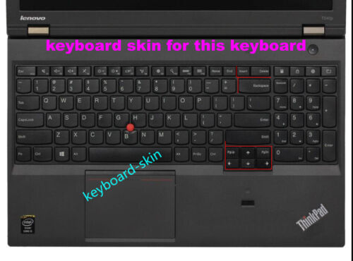 Keyboard Skin for IBM Lenovo ThinkPad E550 E570 T540 T550 L540 S531 S540 P50 P70 - Picture 4 of 5