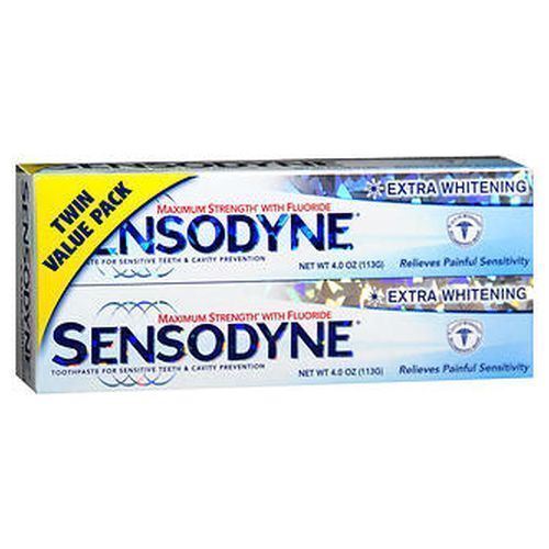 Pasta de dientes blanqueadora Sensodyne Extra paquete doble 8 OZ de Sensodyne - Imagen 1 de 1